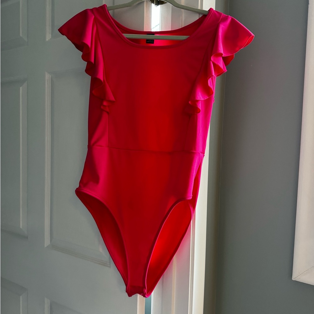 Bright Pink Kids One Piece by